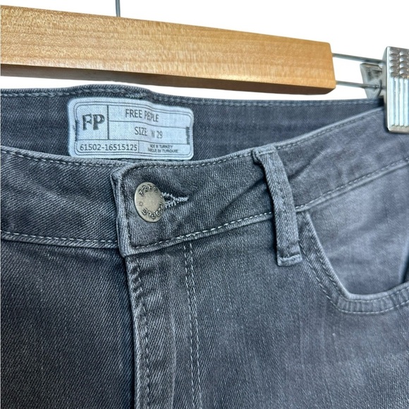 Free People | Ankle Flare Jeans | Charcoal Wash | Size 29 US Women’s - Picture 2 of 6